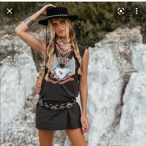 Spell Designs Dancing Outlaw sleeveless mini dress or long tunic.